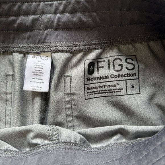 Figs Technical Collection Scrub Pants Gray Size Small - Picture 6 of 6